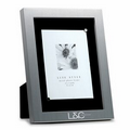 Brushed Aluminum Shadow Box Frame w/ Black Matte (6"x7 1/2" Opening)